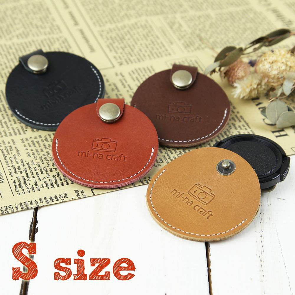 mi-na craft】レザーレンズキャップケース小(37mm～40.5mm用) | ミーナ