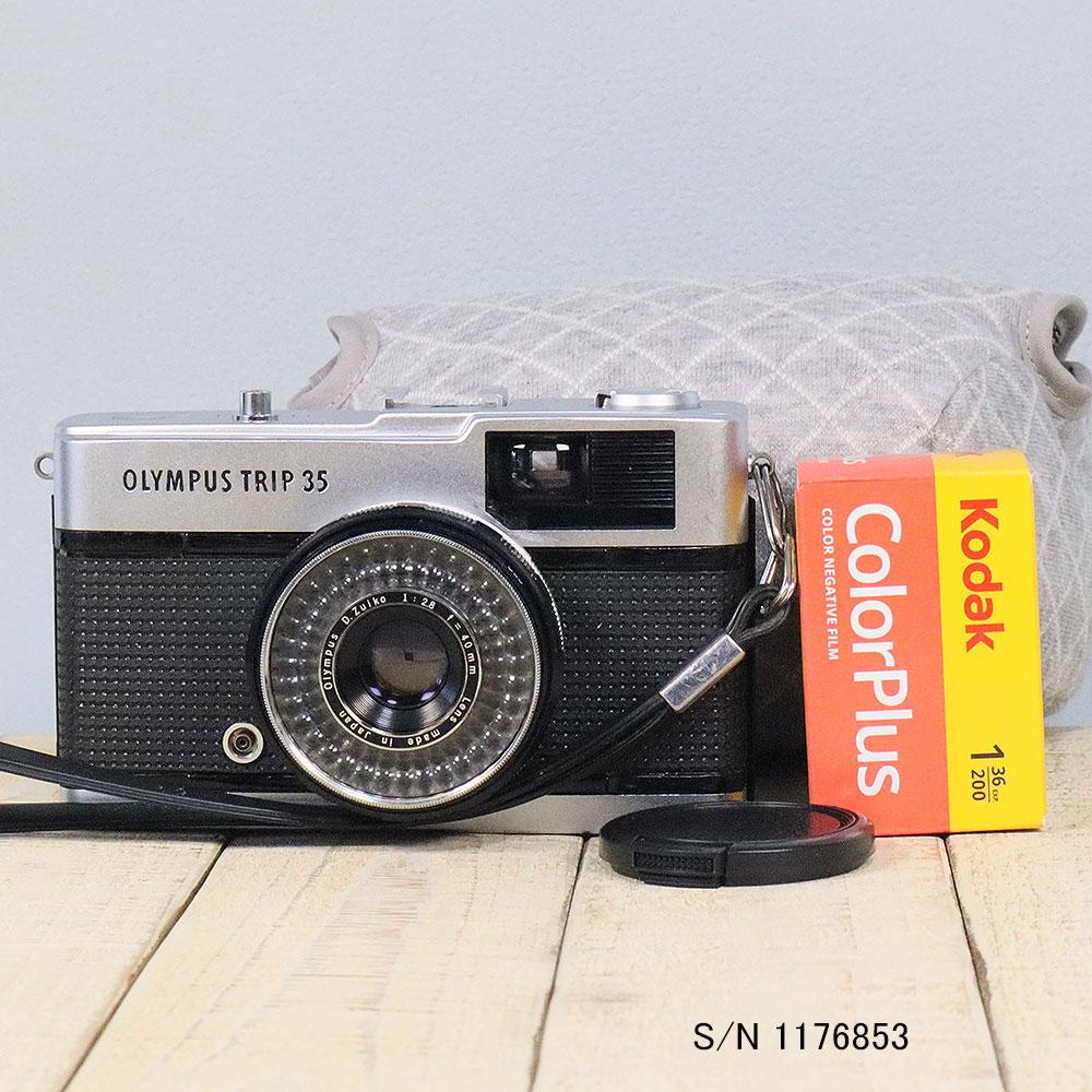 中古】【送料無料】【保証付】OLYMPUS TRIP 35 S/N 2114953（ケース