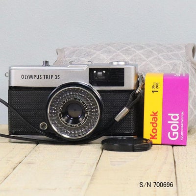 中古】【送料無料】【保証付 】 OLYMPUS TRIP 35 S/N 1816207（ケース 