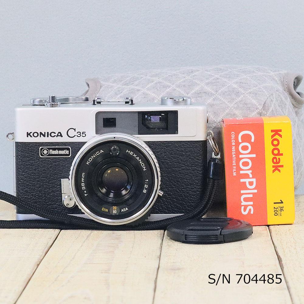 KONICA C35 コンパクトカメラ 中古】【送料無料】【保証付 】KONICA C35 Flashmatic S/N 704485