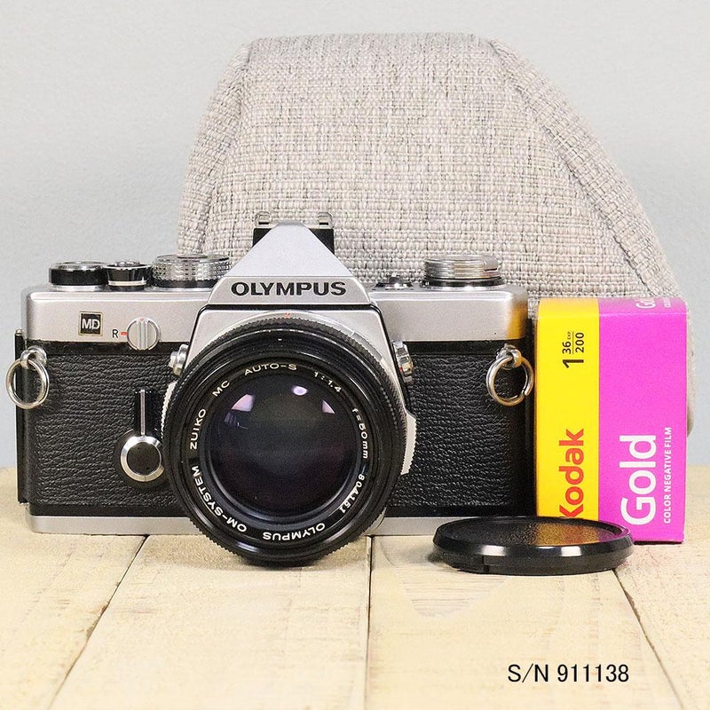 中古】【送料無料】【保証付 】 オリンパス OLYMPUS OM-1 S/N 233016 