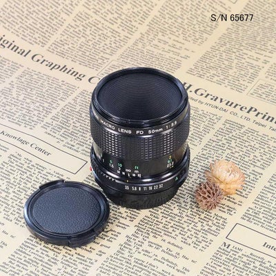 保証付 】【中古】 オールドレンズ CANON MACRO LENS NEW FD 50mm F3.5 
