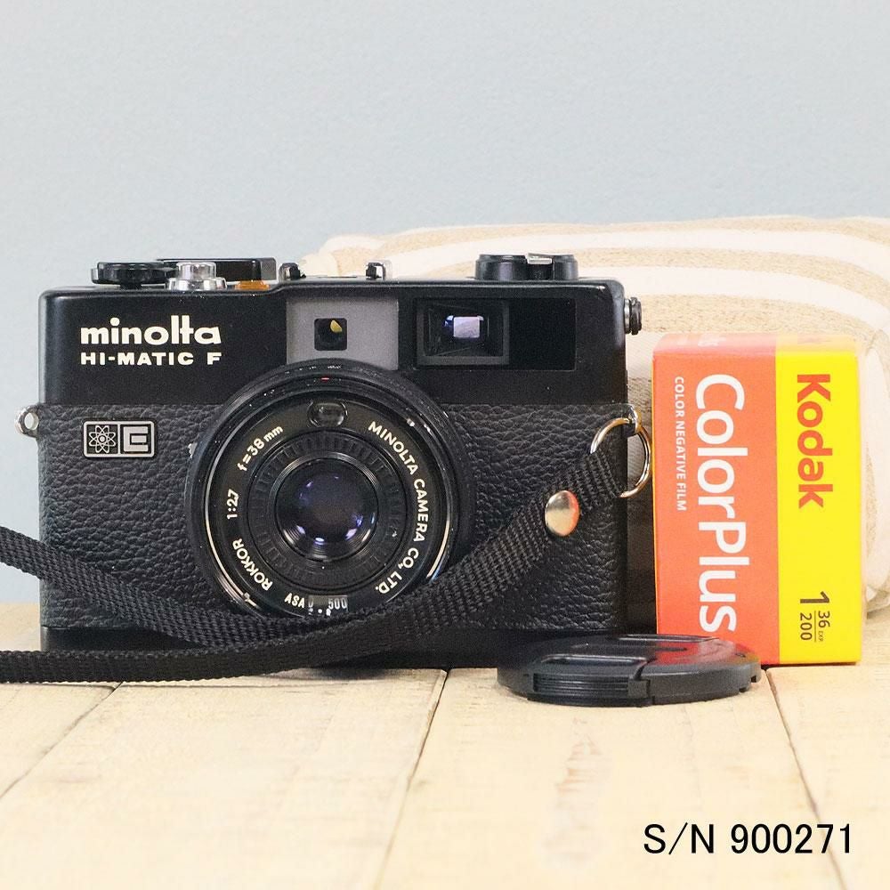 中古】【送料無料】【保証付 】minolta HI-MATIC F S/N 900271（ケース