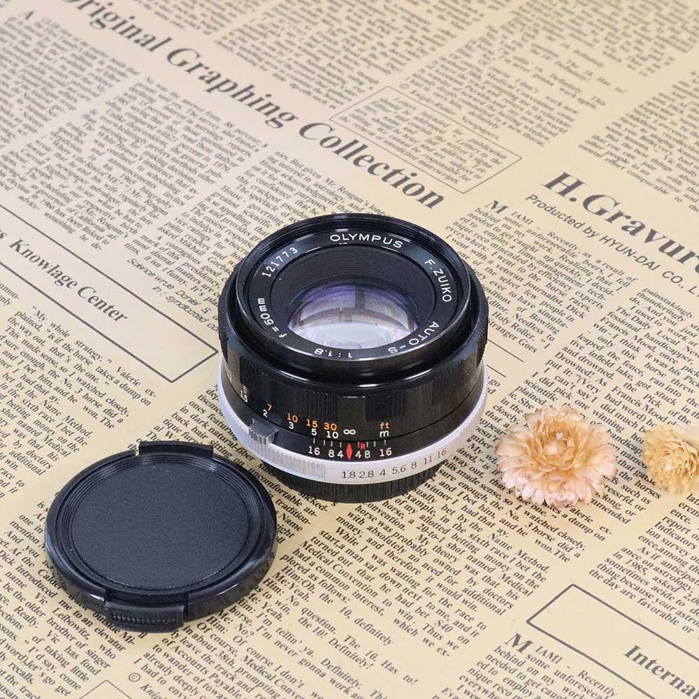 保証付 】【中古】 OLYMPUS F.ZUIKO AUTO-S 50mm F1.8 M42マウント S/N